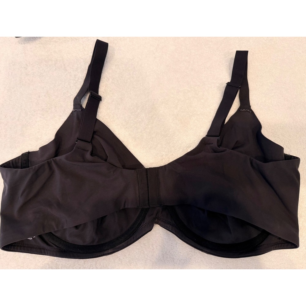 Skims Bra 46D Black Underwire Full Coverage Smooth Stretch Support - Picture 2 of 4